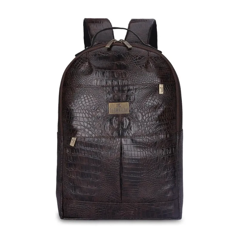 15.5L Laptop Backpack - Stylish & Spacious Design | Water Resistant | Dark Brown