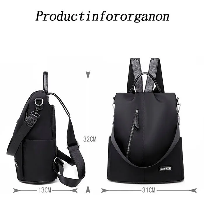 Anti-theft Waterproof Fabric Large Female Shoulder Bag
