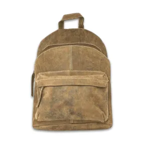 Ariel Brown Leather Backpack Unisex- KALGHI