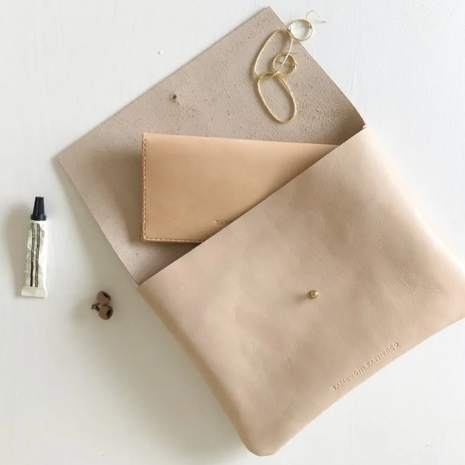 ASH Soft Leather Envelope Clutch