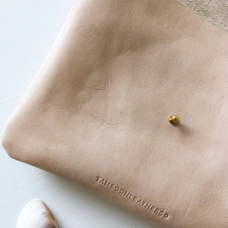 ASH Soft Leather Envelope Clutch