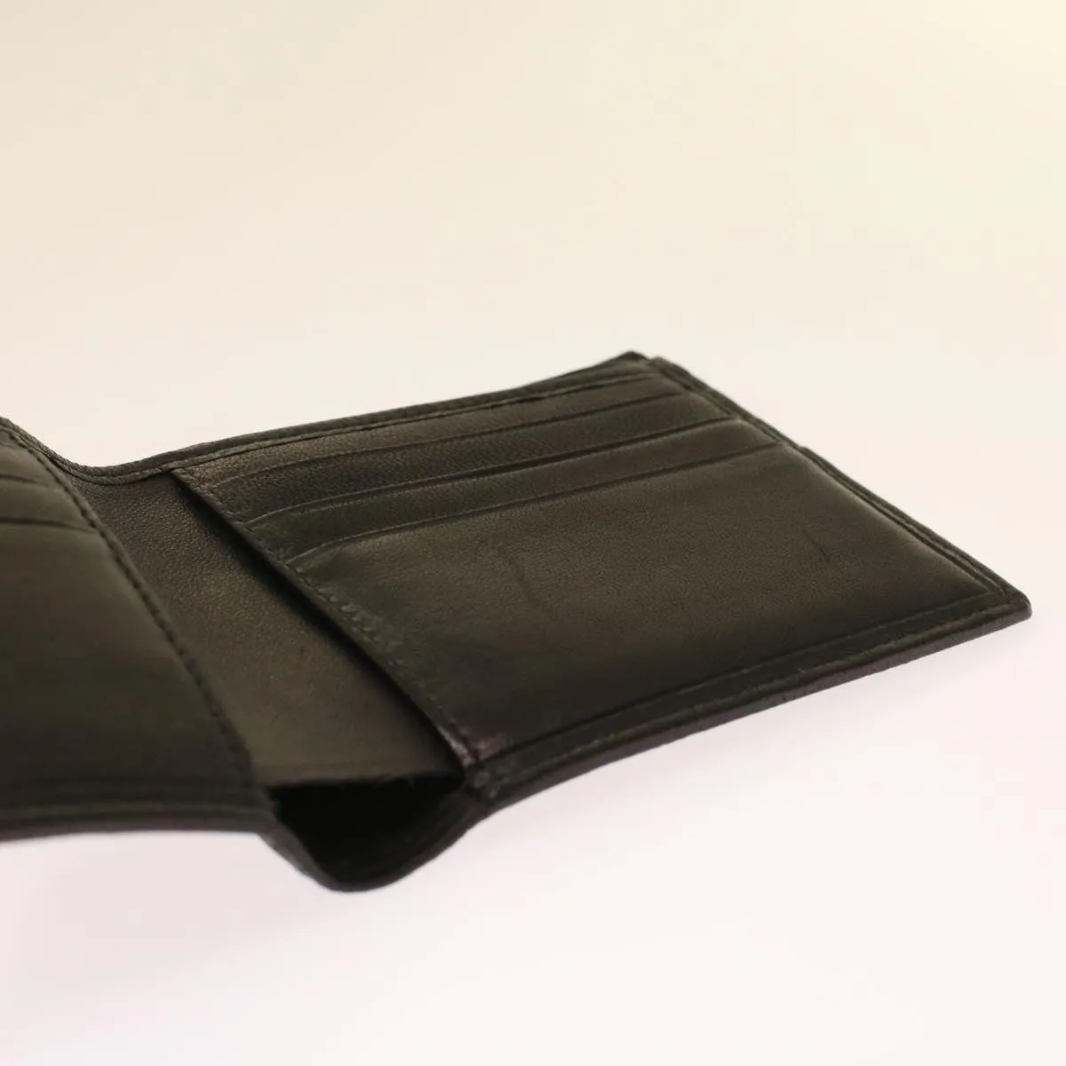 CHANEL Bicolole Wallet Leather Black CC Auth bs6820