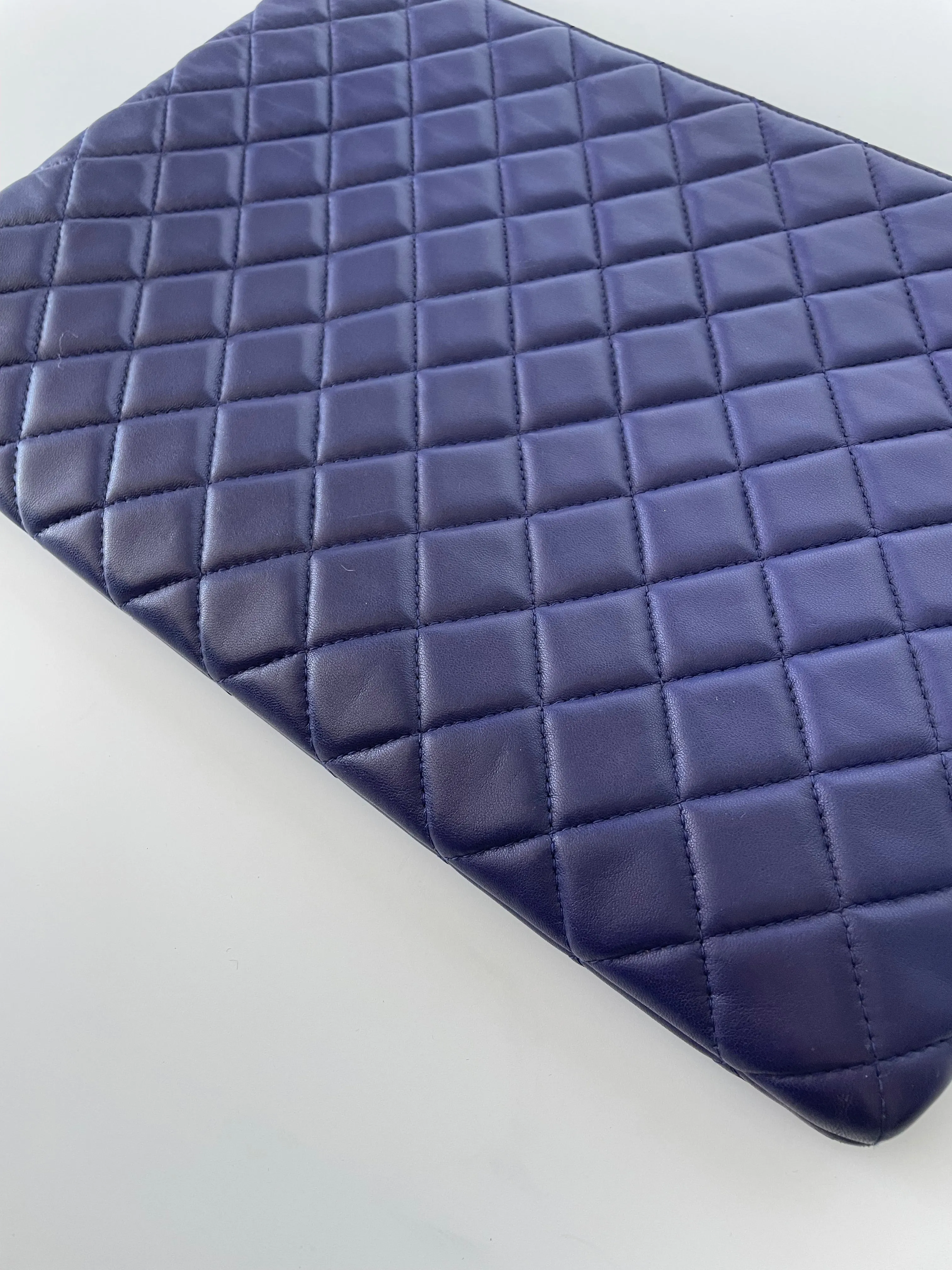 CHANEL | CLASSIC POUCH LARGE | BLUE