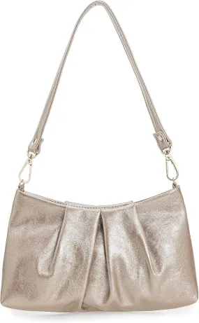 CHARMING TAILOR Women Clutch Bag Dressy Formal Handbag Pleated PU Clutch Purse for Cocktail Prom Wedding Party