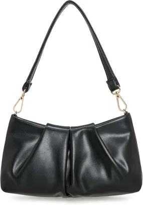 CHARMING TAILOR Women Clutch Bag Dressy Formal Handbag Pleated PU Clutch Purse for Cocktail Prom Wedding Party