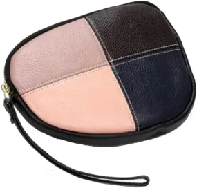 Contrasting Color Small Wallet Clutch Ladies Soft Genuine Leather Handbag Wallet Leather Wallet