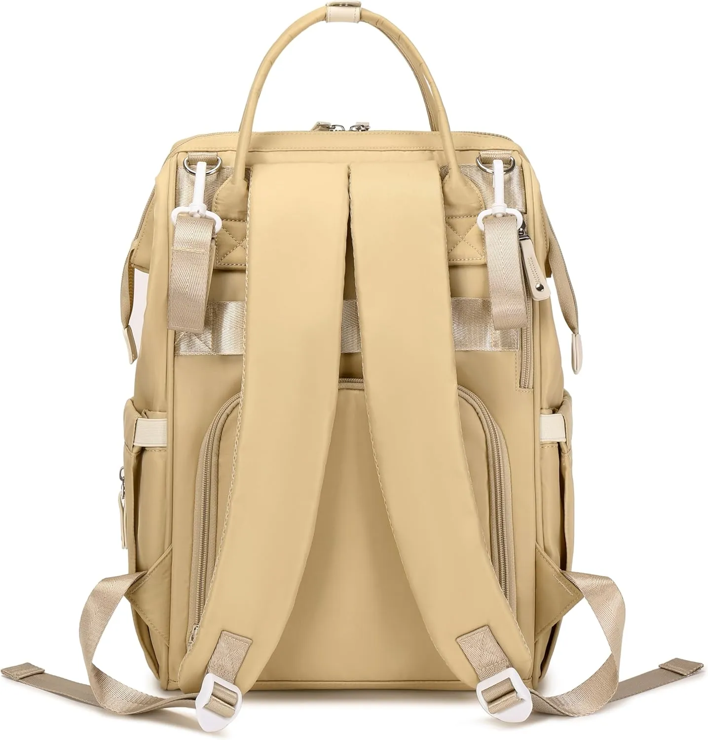 Diaper Bag Backpack, Large Capacity, Water-Resistant, Backpack and Messenger Bag Set Can be Combined Disassembled (Khaki)