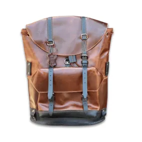 Drawstring Leather Backpack- KALGHI
