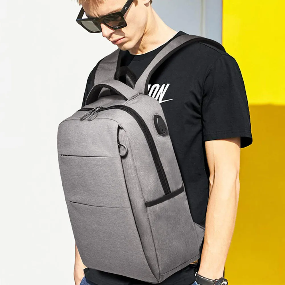 Fashion Backpack for Teens USB Lightweight Schoolbag Fits 15.6 Inches Computer Leisure Daypack