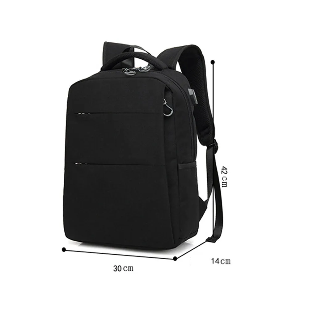 Fashion Backpack for Teens USB Lightweight Schoolbag Fits 15.6 Inches Computer Leisure Daypack
