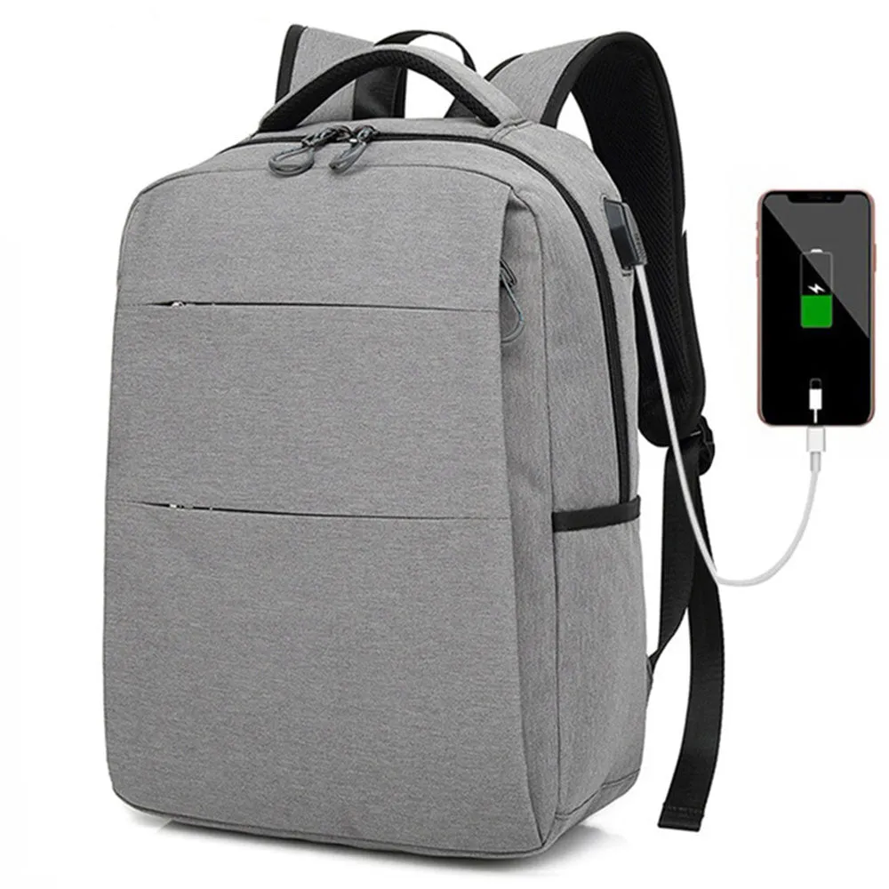 Fashion Backpack for Teens USB Lightweight Schoolbag Fits 15.6 Inches Computer Leisure Daypack