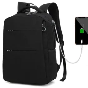 Fashion Backpack for Teens USB Lightweight Schoolbag Fits 15.6 Inches Computer Leisure Daypack