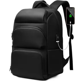 Fashion USB Charger Laptop Backpack for School Boys Men Business Anti-thfet Lightweight Travel Bag