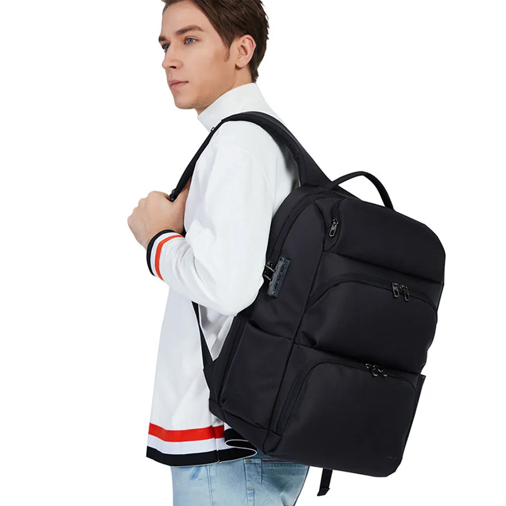 Fashion USB Charger Laptop Backpack for School Boys Men Business Anti-thfet Lightweight Travel Bag