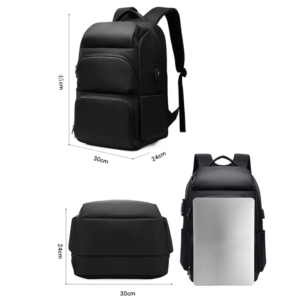 Fashion USB Charger Laptop Backpack for School Boys Men Business Anti-thfet Lightweight Travel Bag