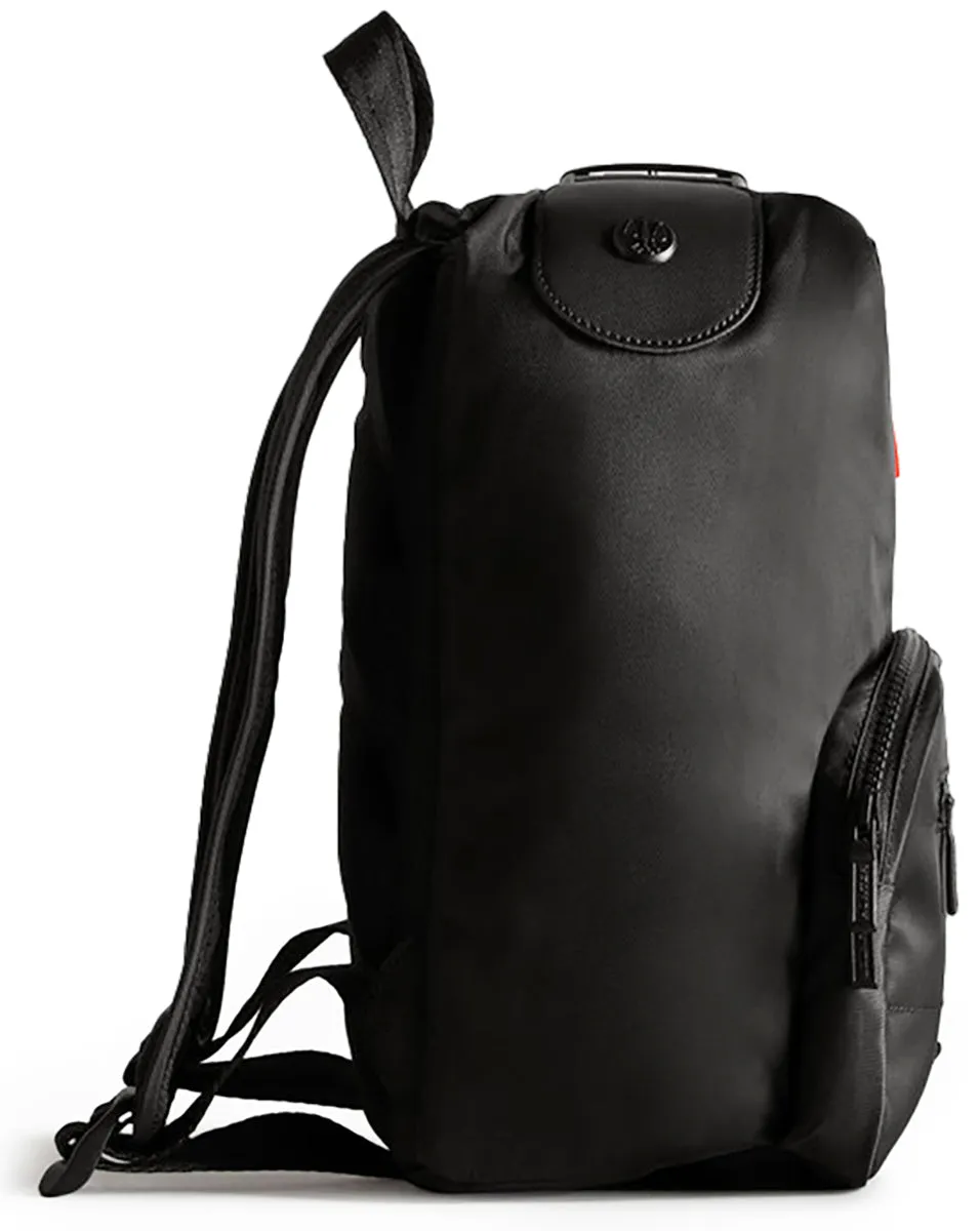 Hunter Nylon Pioneer M In Black Backpack