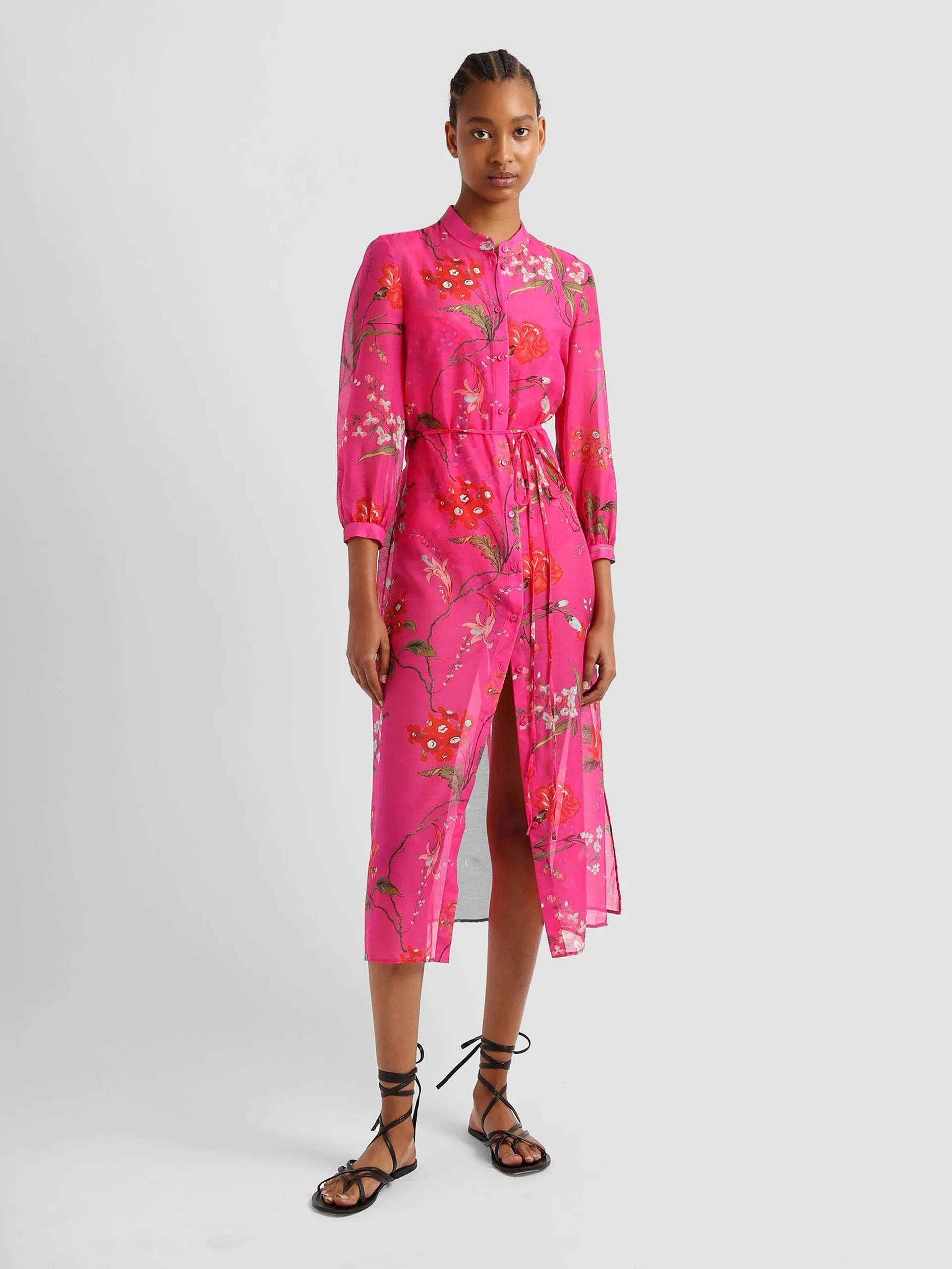 Midi shirt dress