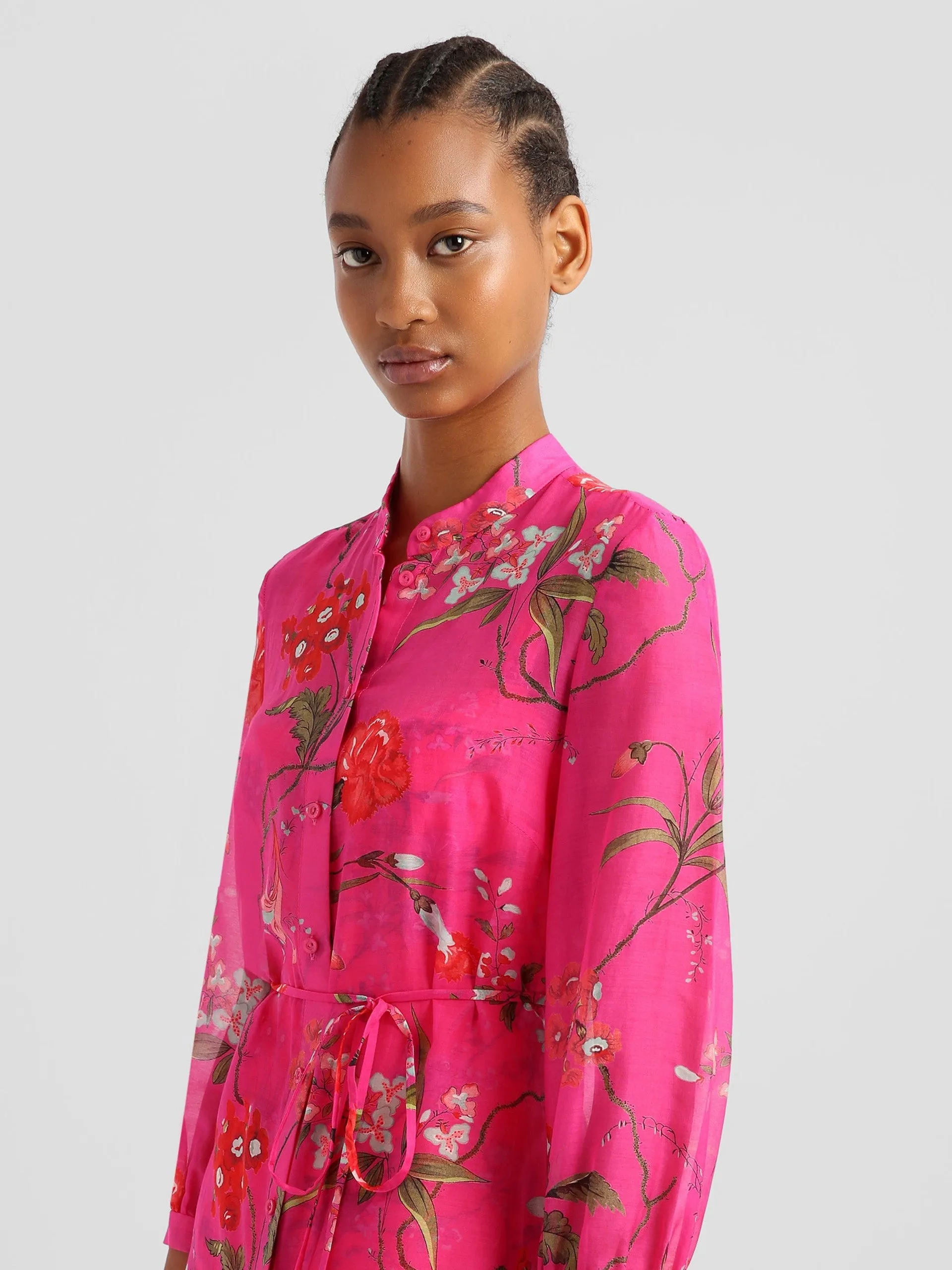 Midi shirt dress