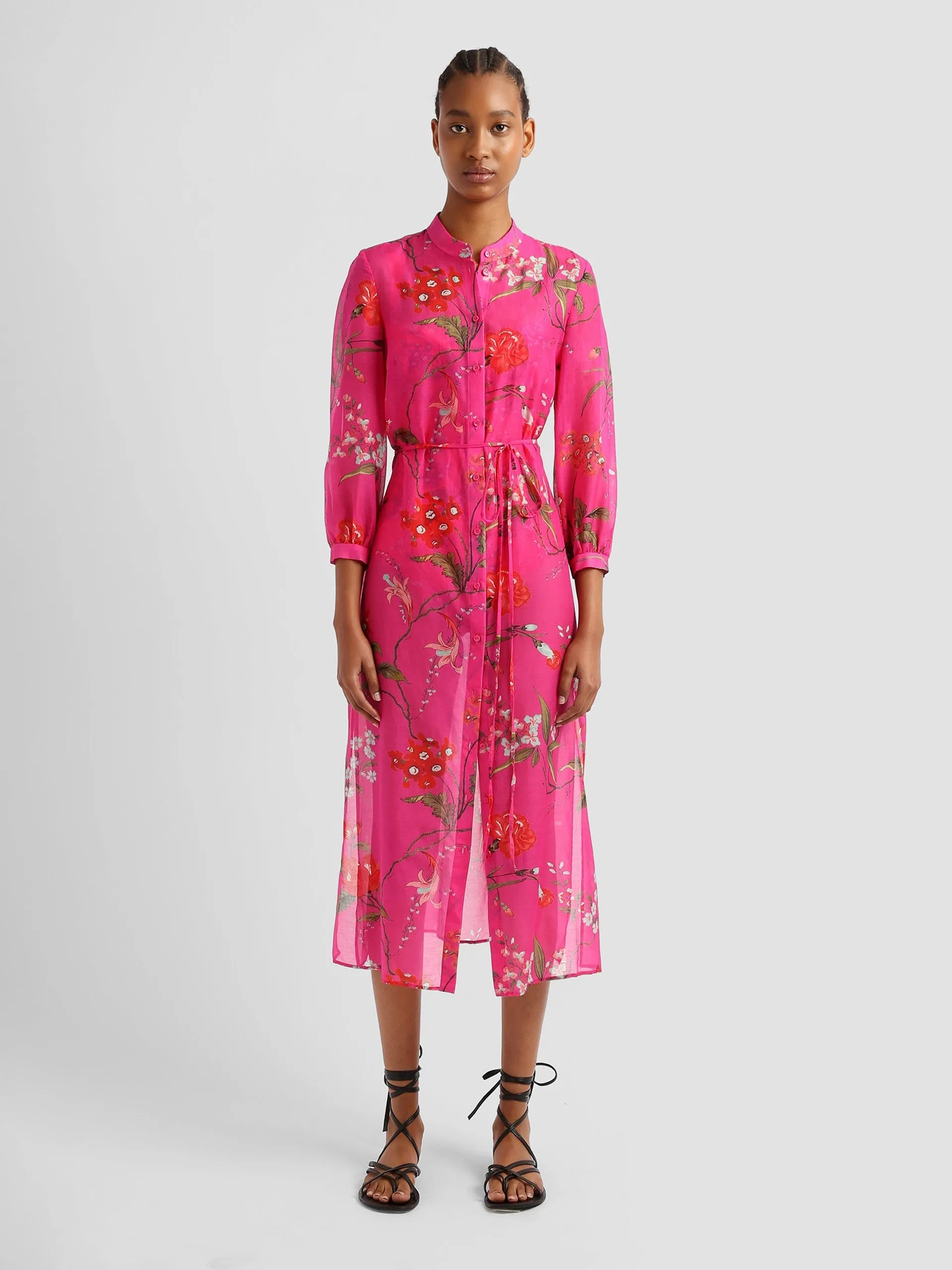Midi shirt dress