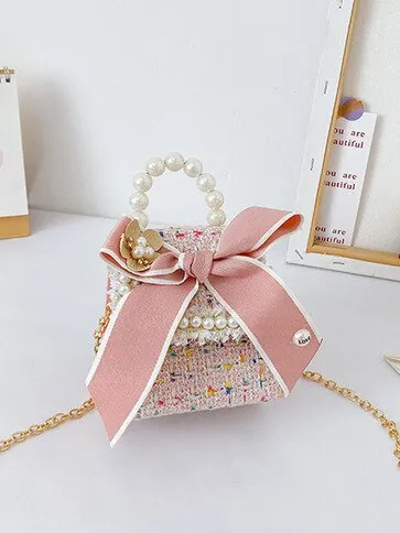 Mini Rainbow Tweed Crossbody Handbag