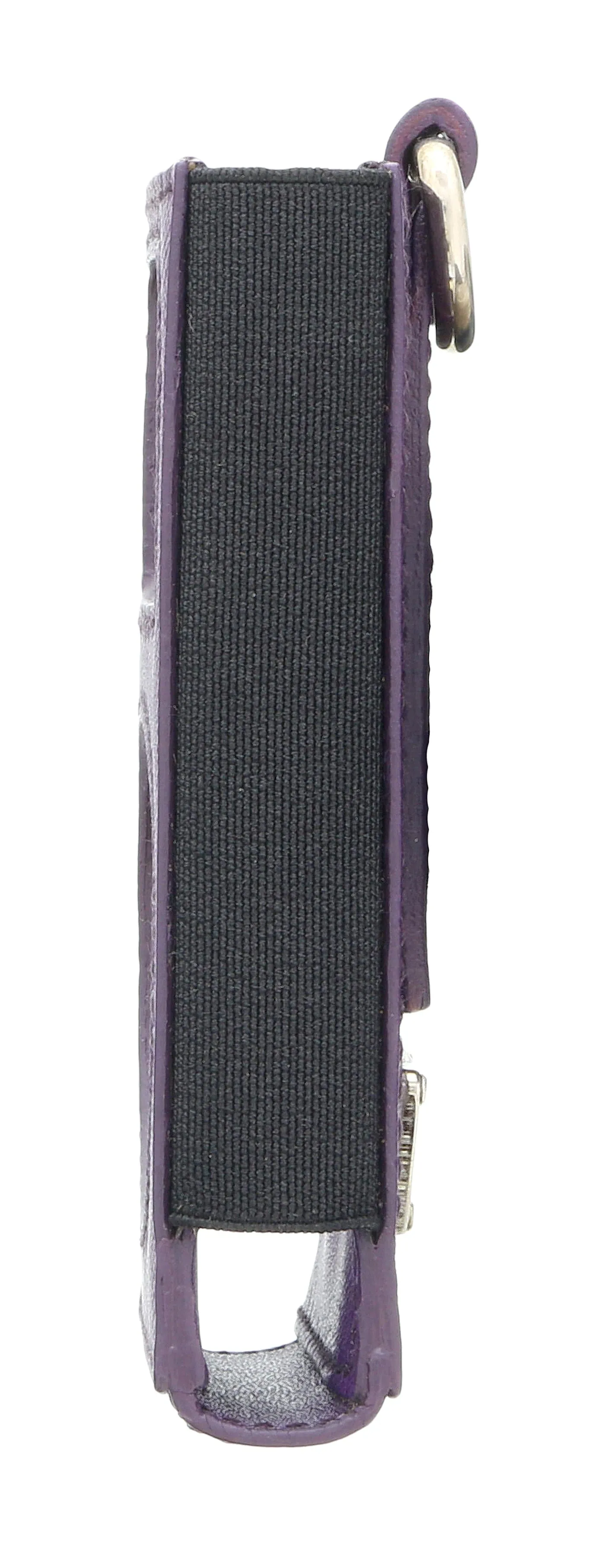 Prada Purple Leather Signature Ipod Case Accessory Bag Charm