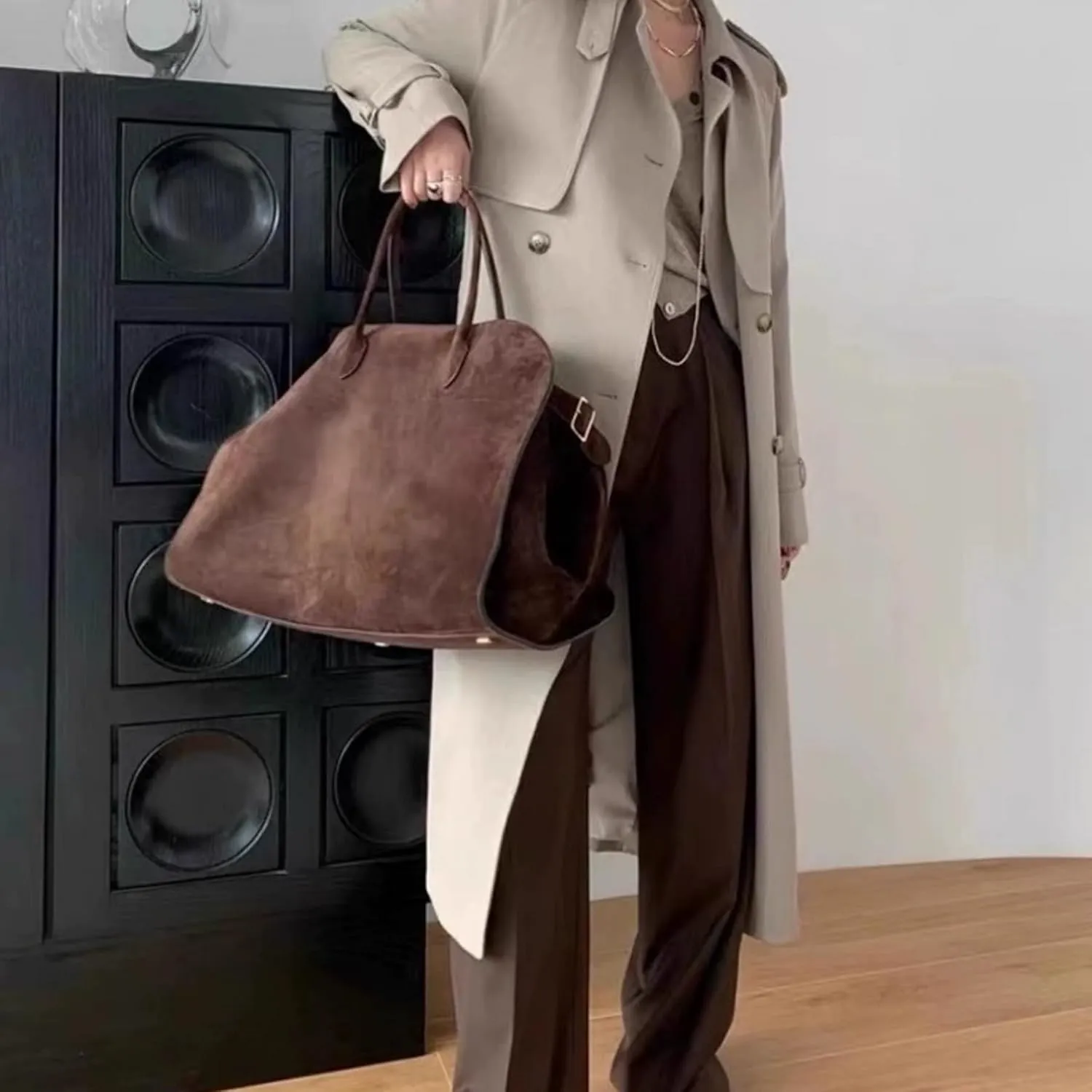 PU Leather Tote Bag for Women,Large Capacity Shoulder Bag,Luxury Retro Casual Hobo Purse