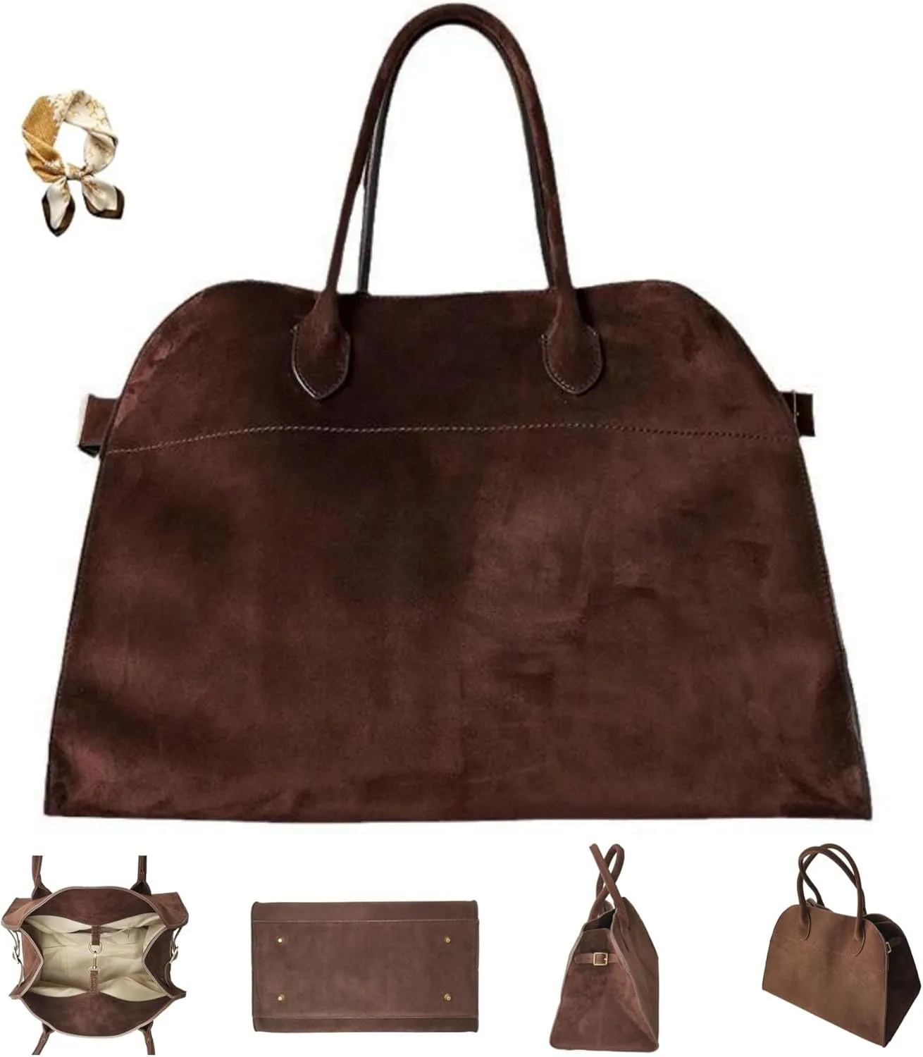 PU Leather Tote Bag for Women,Large Capacity Shoulder Bag,Luxury Retro Casual Hobo Purse