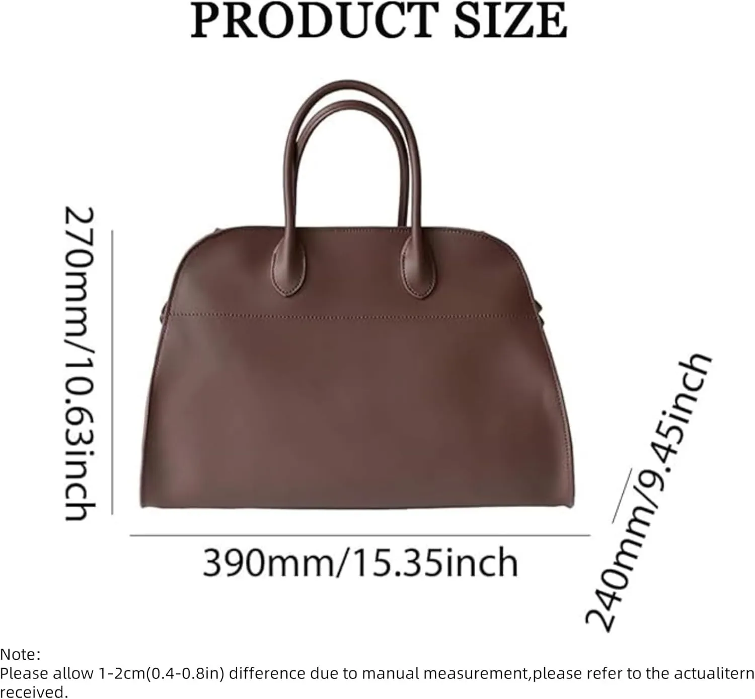 PU Leather Tote Bag for Women,Large Capacity Shoulder Bag,Luxury Retro Casual Hobo Purse