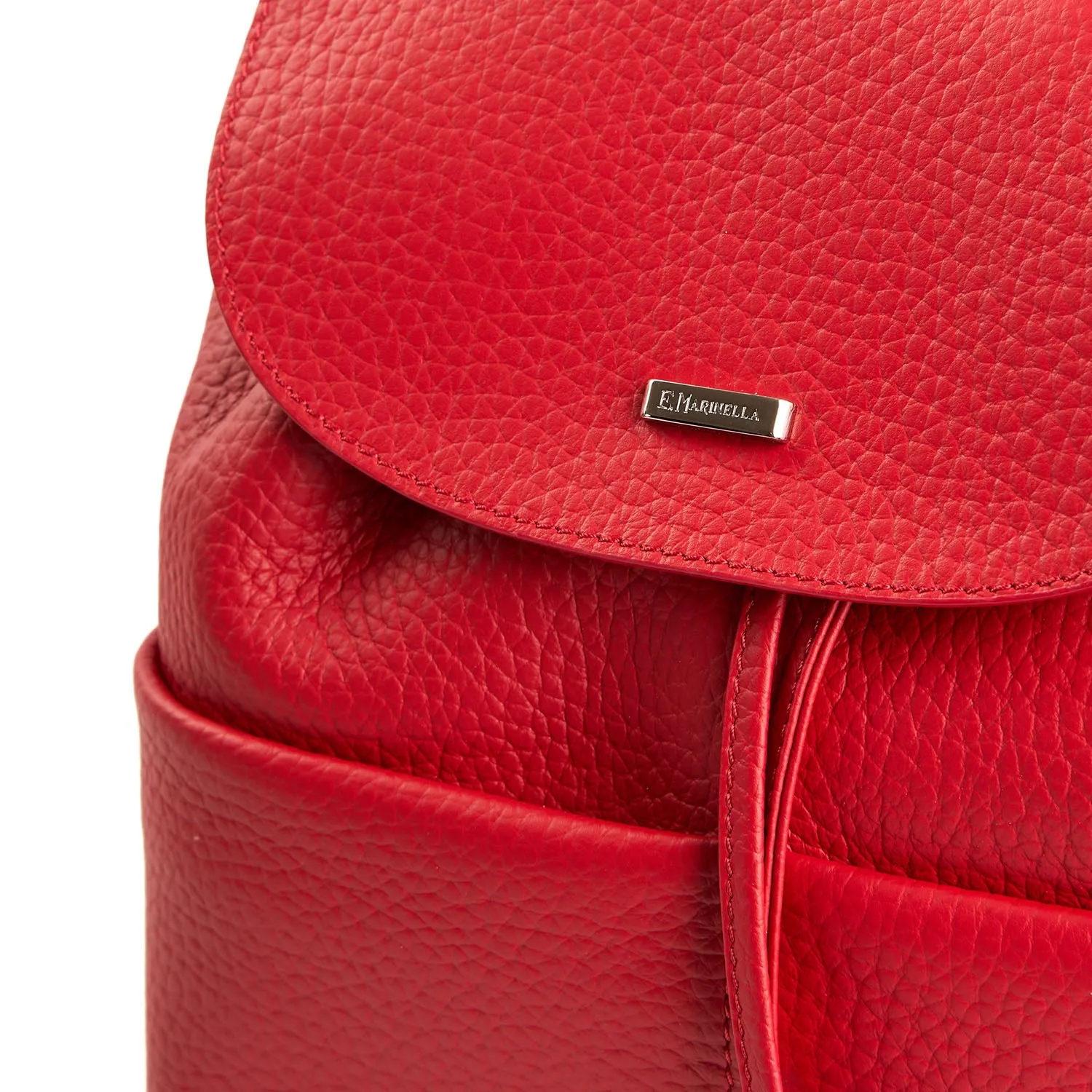 RED BACKPACK DOUBLE POCKETS