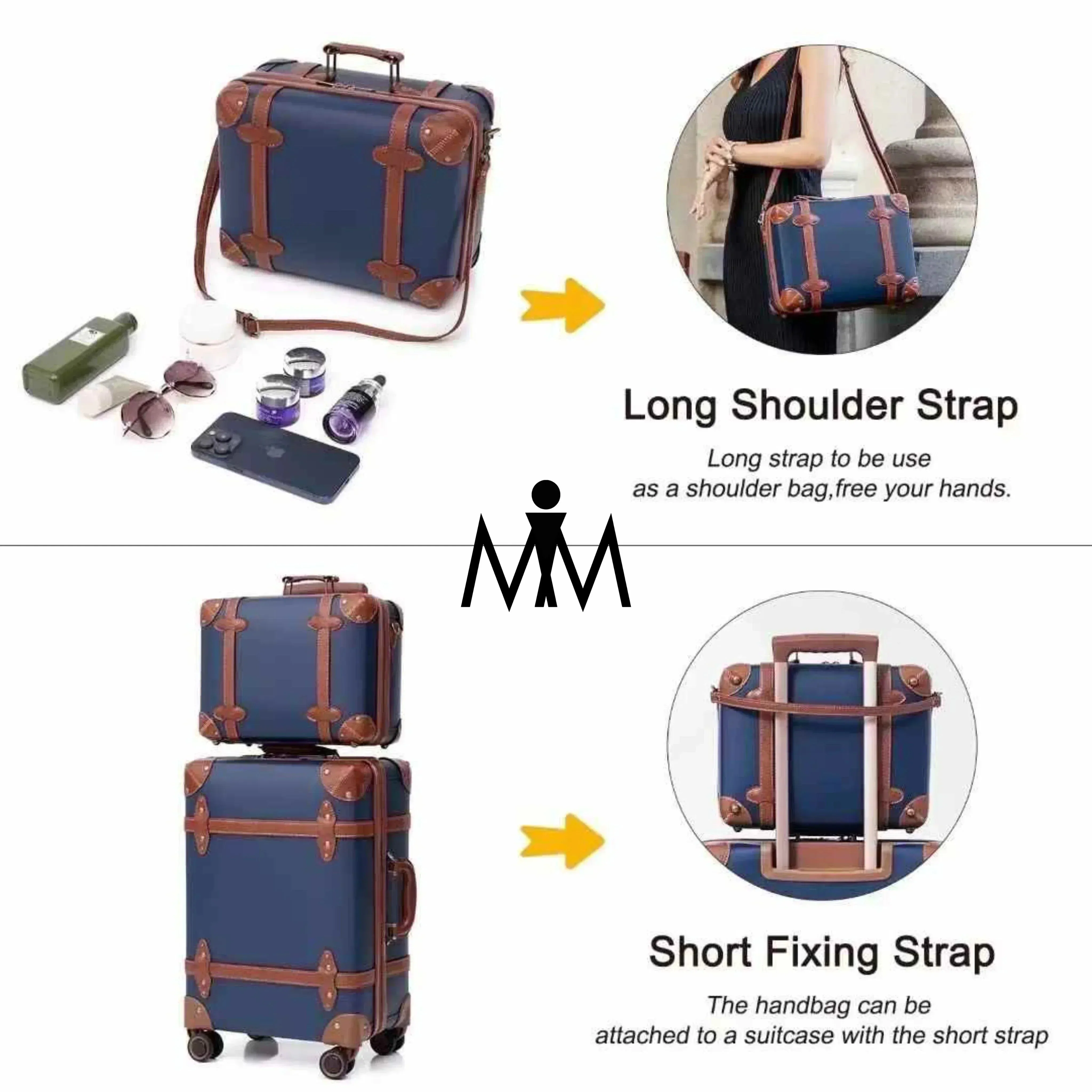 Retro Luggage Set 2 Pcs – Lightweight, Durable & Stylish Travel Companion