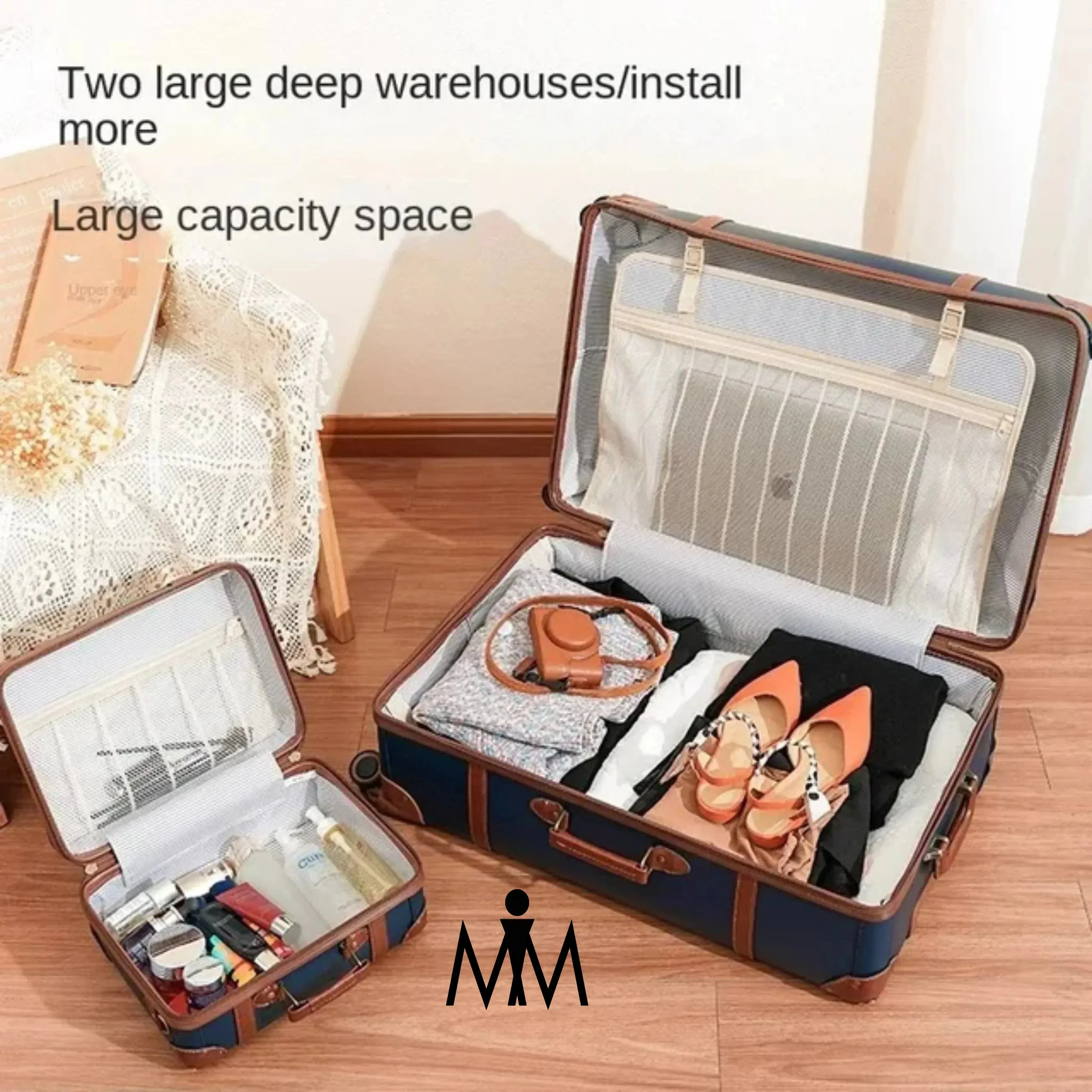 Retro Luggage Set 2 Pcs – Lightweight, Durable & Stylish Travel Companion