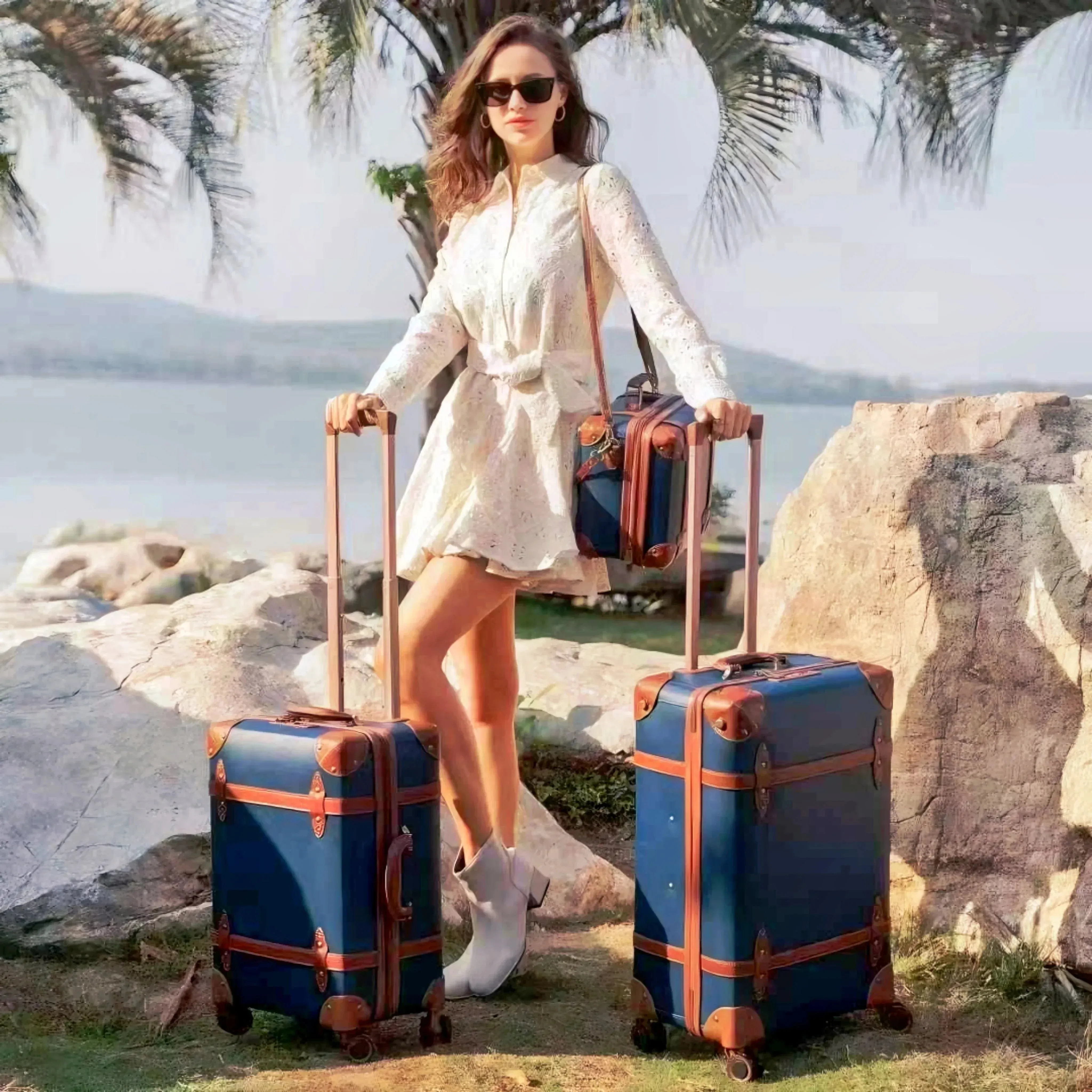 Retro Luggage Set 2 Pcs – Lightweight, Durable & Stylish Travel Companion