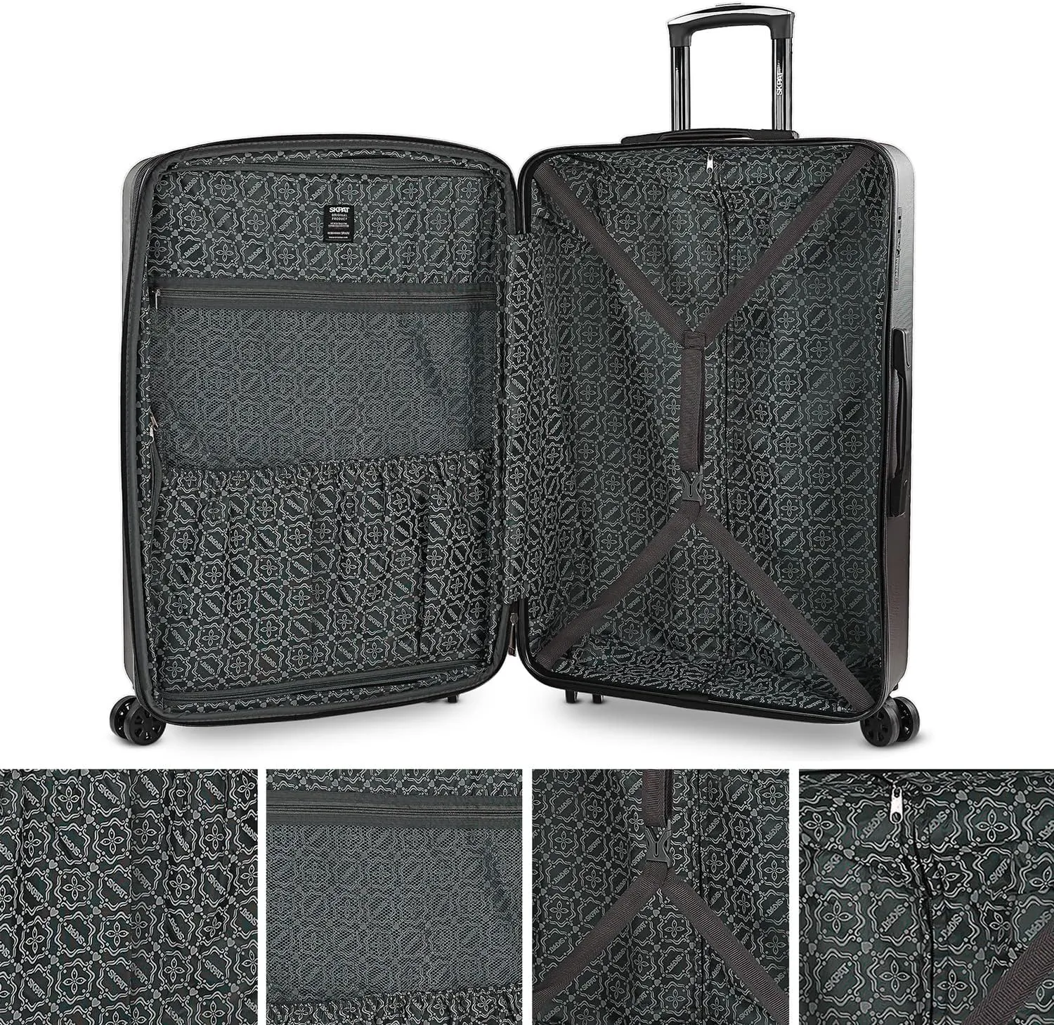 SKPAT - Travel Suitcases Set Suitcases 4 Wheels - Travel Luggage Set - Lightweight Travel Suitcases Set Combination Lock