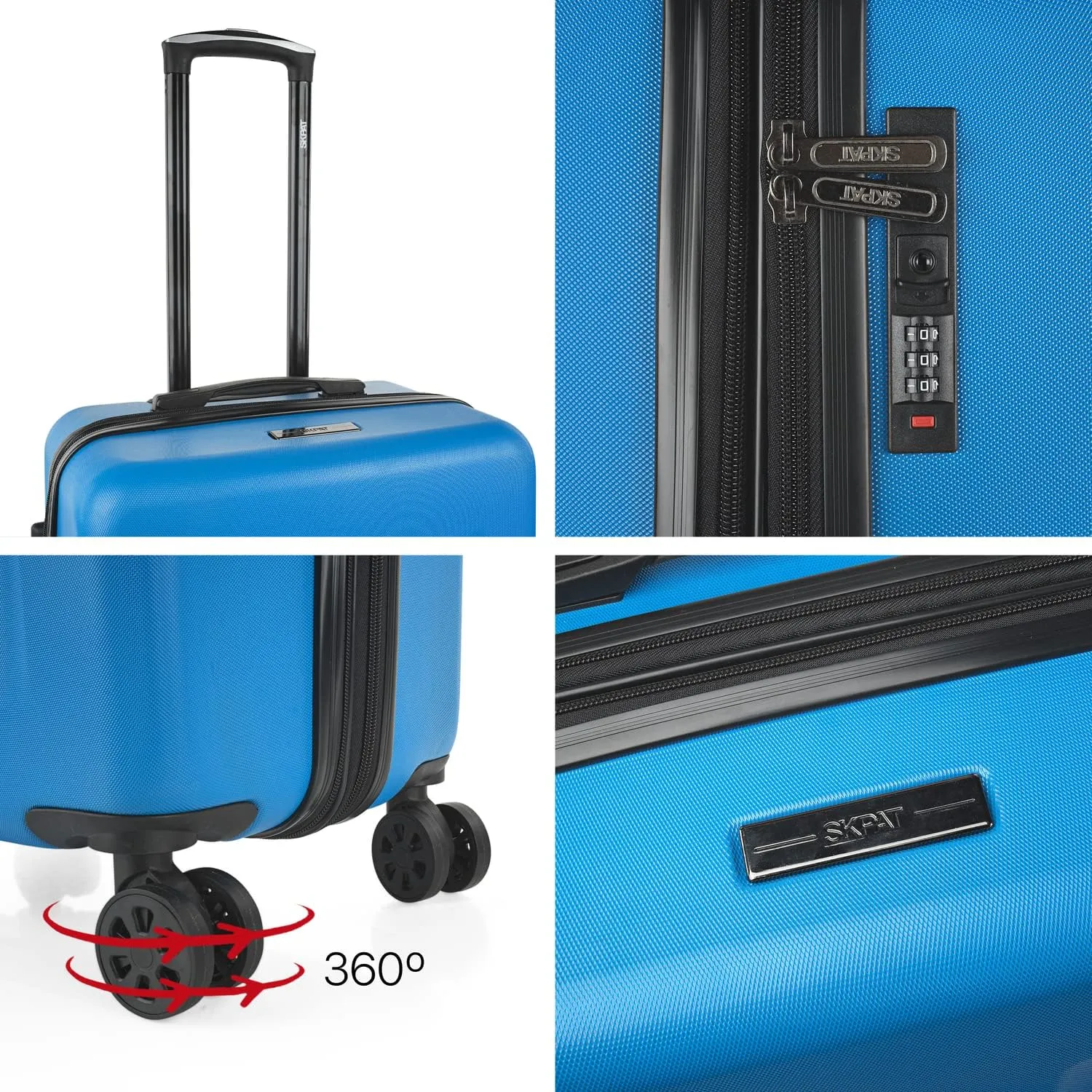 SKPAT - Travel Suitcases Set Suitcases 4 Wheels - Travel Luggage Set - Lightweight Travel Suitcases Set Combination Lock