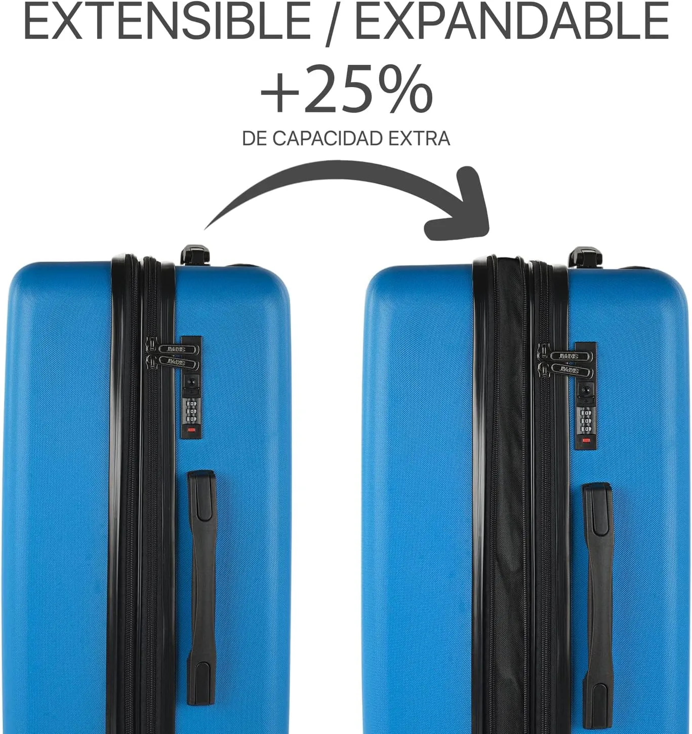 SKPAT - Travel Suitcases Set Suitcases 4 Wheels - Travel Luggage Set - Lightweight Travel Suitcases Set Combination Lock