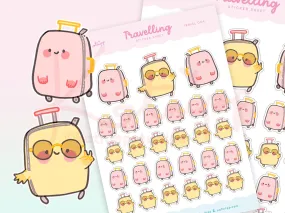 Suitcase Travel Planner Stickers - TRAVEL004