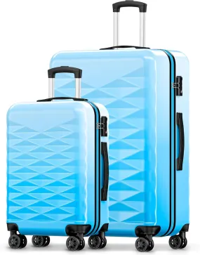 Suitour Luggage Sets 2 piece, Hardshell Lightweight Travel Suitcase with Spinner Wheel 20/28 inch Travel Suitcase set