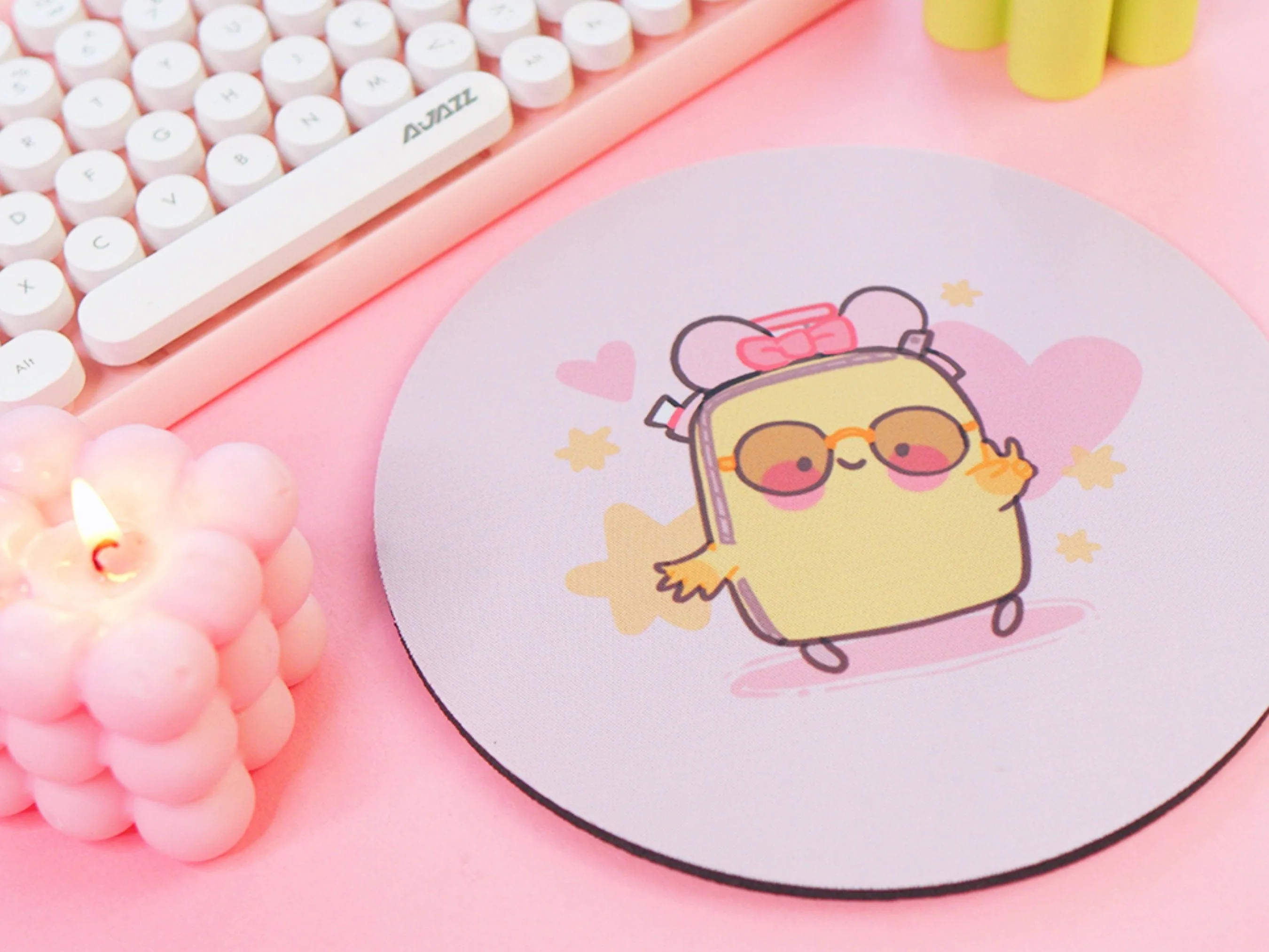 Take Me To The Magic Kawaii Suitcase Travel Mouse Pad