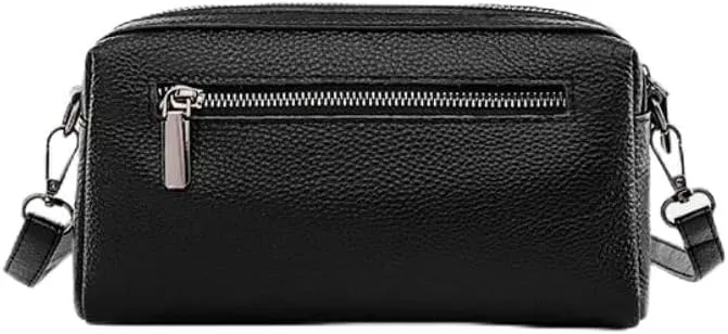 Women Shoulder Bags, Genuine Leather Crossbody Bag Top Layer Cowhide Small Messenger Handbag Ladies' Casual Phone Bag
